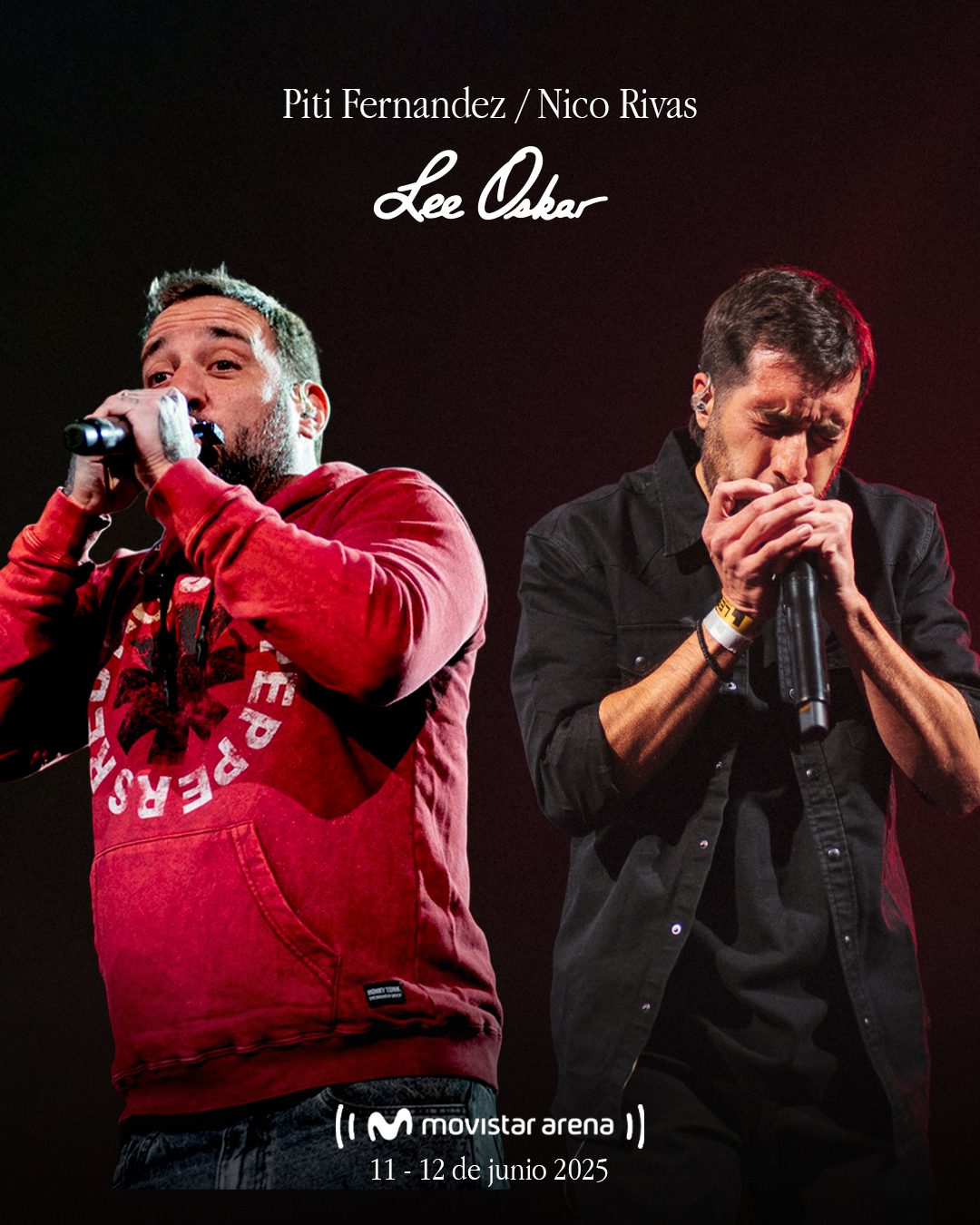 Piti Fernández and Nicolás Rivas at Movistar Arena, June 2025